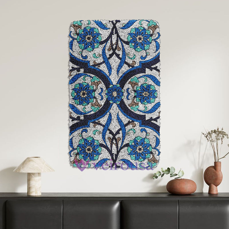 Bohemian Nordic Style Latch Hook Rug Kit