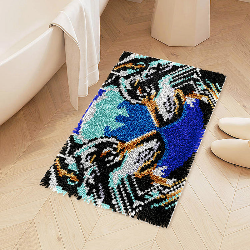 Wolf Family Latch Hook Rug Kit