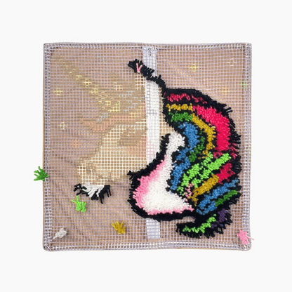 Unicorn Prince Latch Hook Pillow Kit