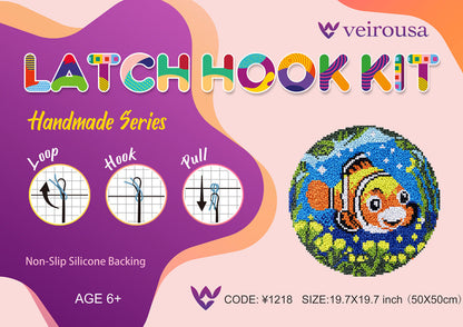 The Clownfish's Dance Latch Hook Rug Kit