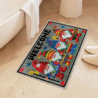 Welcome Gnomes Latch Hook Rug Kit