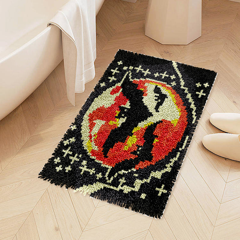 Halloween Bats Latch Hook Rug Kit