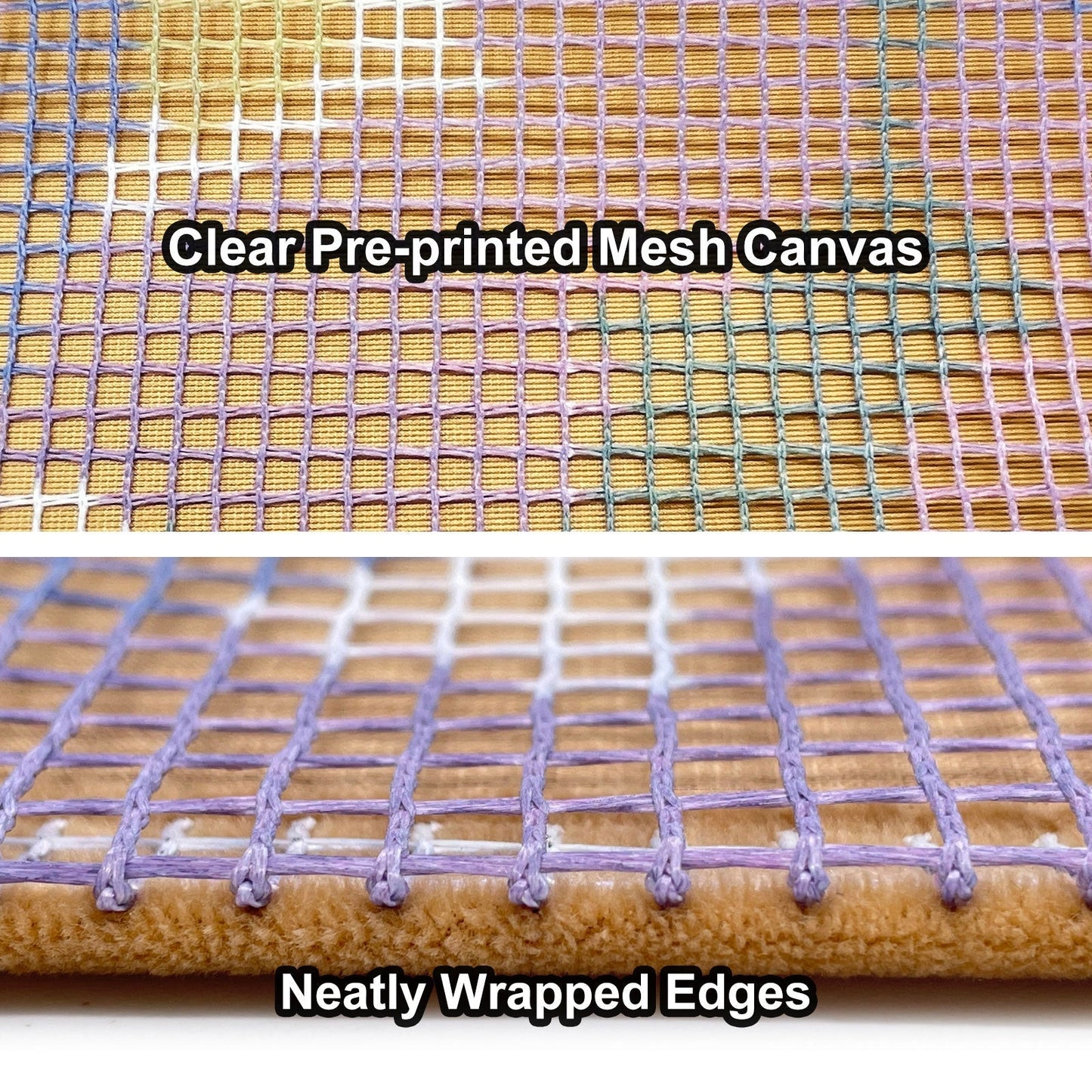 Butterfly & Flowers Latch Hook Pillow Kit