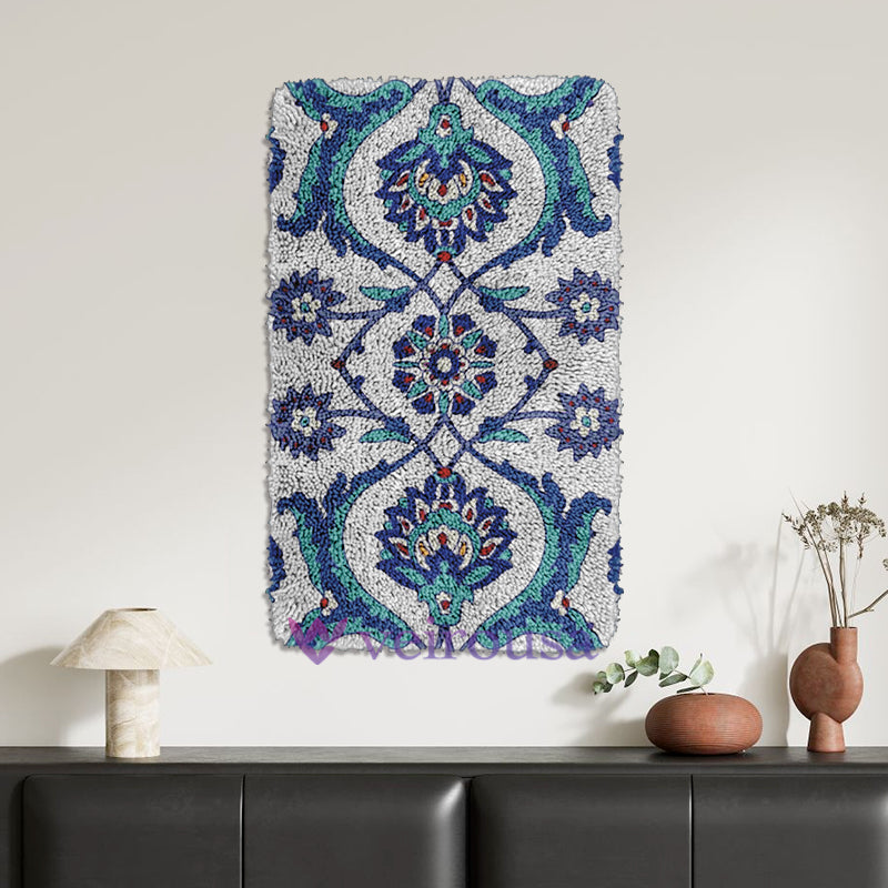 Bohemian Nordic Style Latch Hook Rug Kit