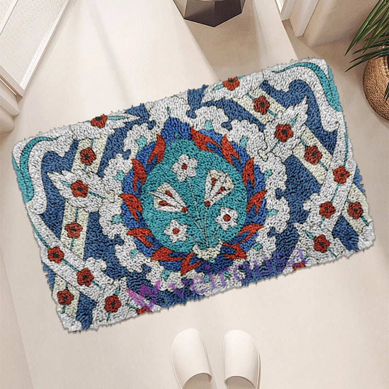 Bohemian Nordic Style Latch Hook Rug Kit