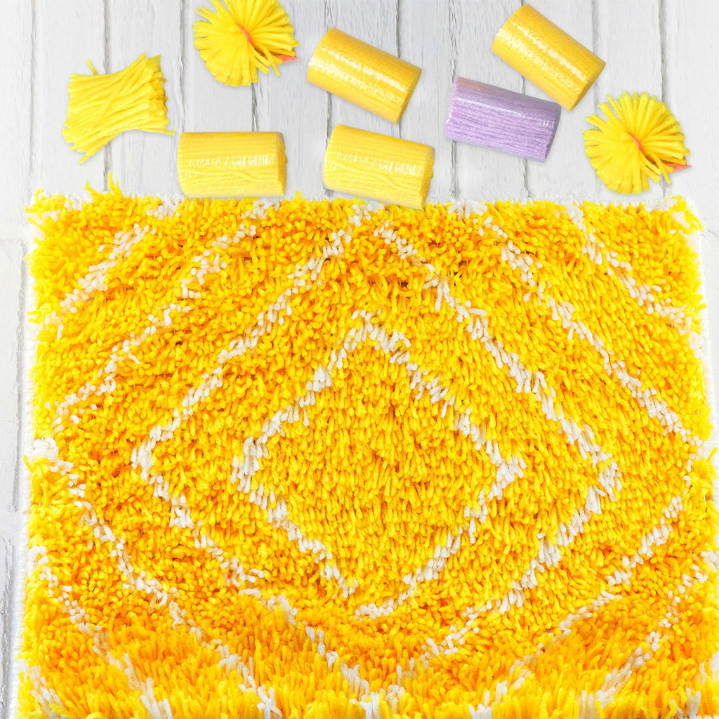 15 Colors 4-Ply Pre-cut Yarn for Latch Hook DIY Craft Projects