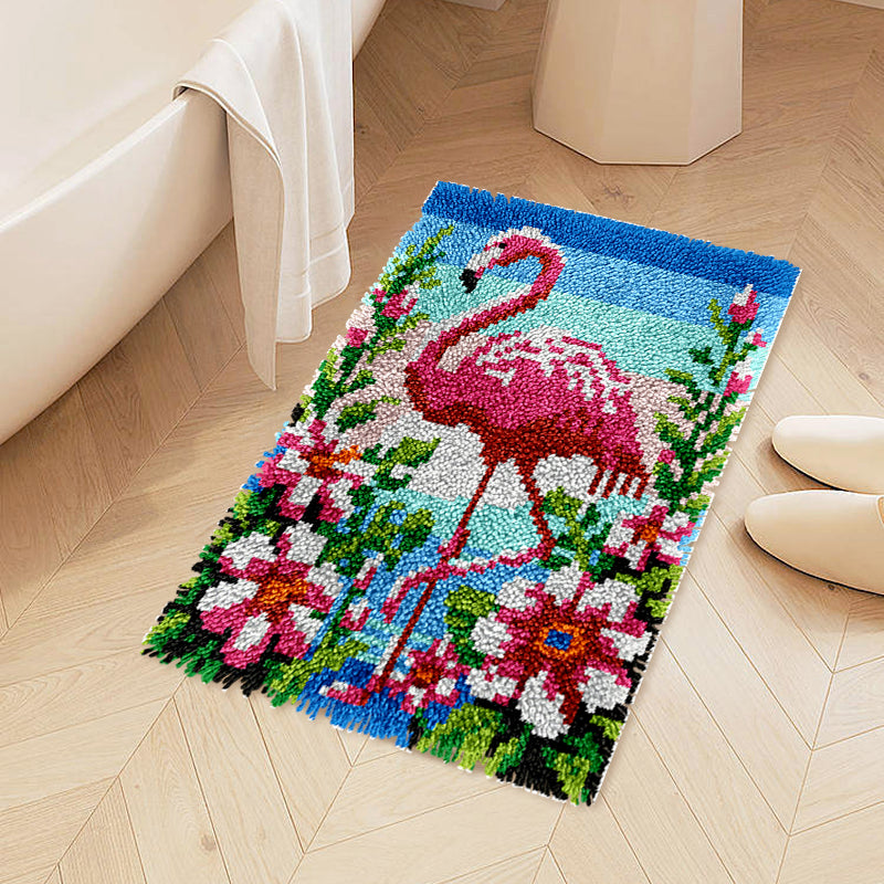 Flamingo Latch Hook Rug Kit