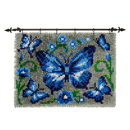 Veirousa Magical Butterfly Latch Hook Rug Kit