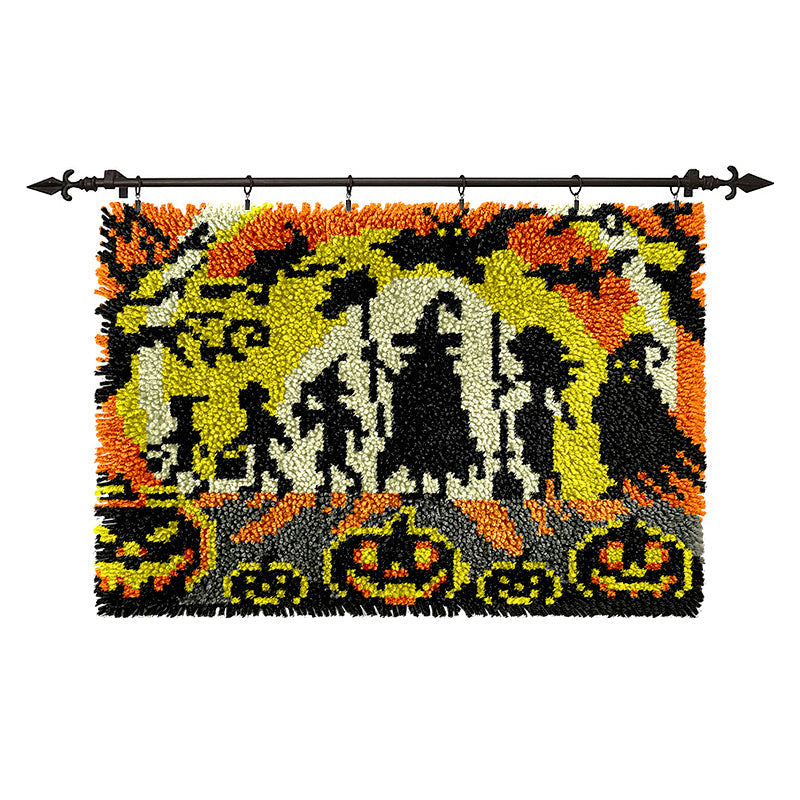 Veirousa Trick or Treat Halloween Latch Hook Rug Kit