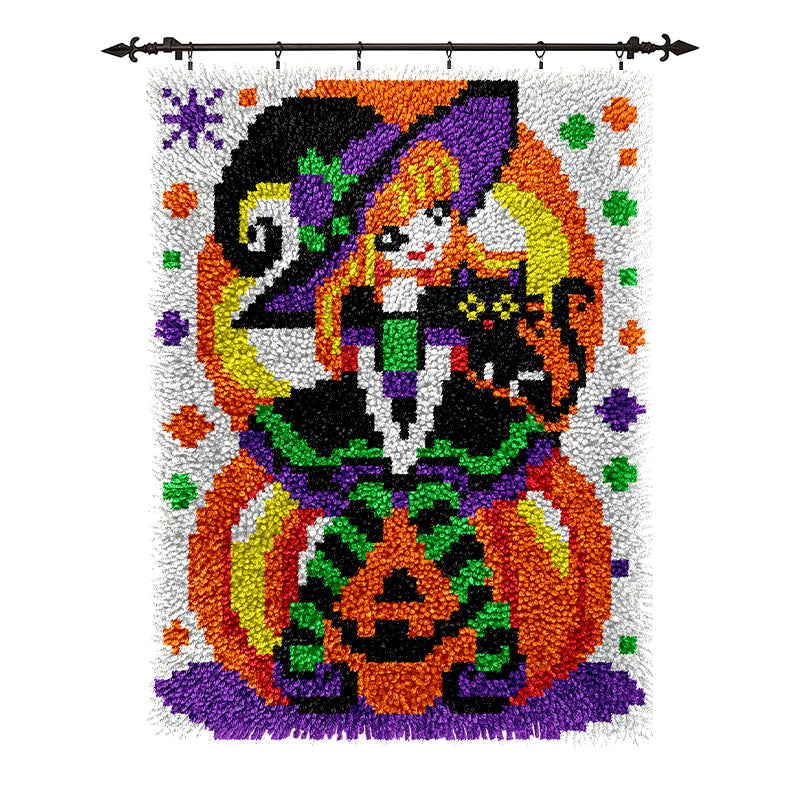 Veirousa Wanda Witch Halloween Latch Hook Rug Kit