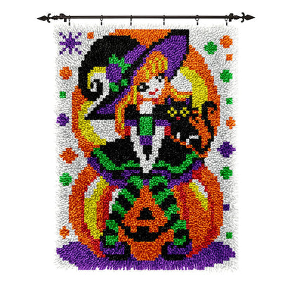 Veirousa Wanda Witch Halloween Latch Hook Rug Kit